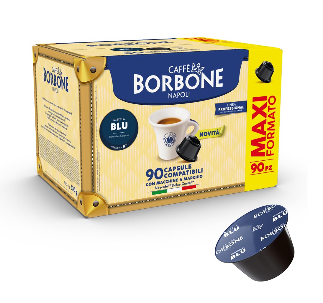 Café Bourbon Blend-90 cápsulas - Compatible con máquinas de la marca Nescafé ® Sabor Dulce ®