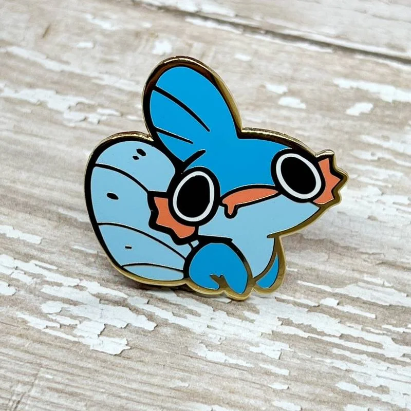 Mud Fish mudninja Hard Enamel Pin - 1.5in Cute Monster