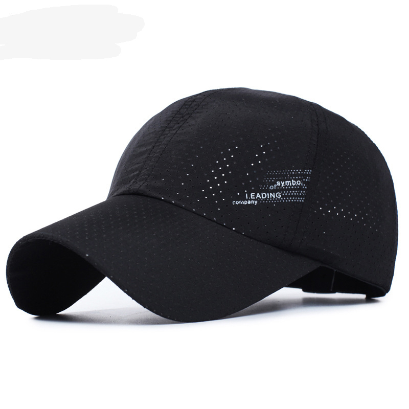 Boné de beisebol de secagem rápida esportes ao ar livre malha respirável chapéu para homens portátil caminhadas pesca sunbonnet golfe boné ajustável