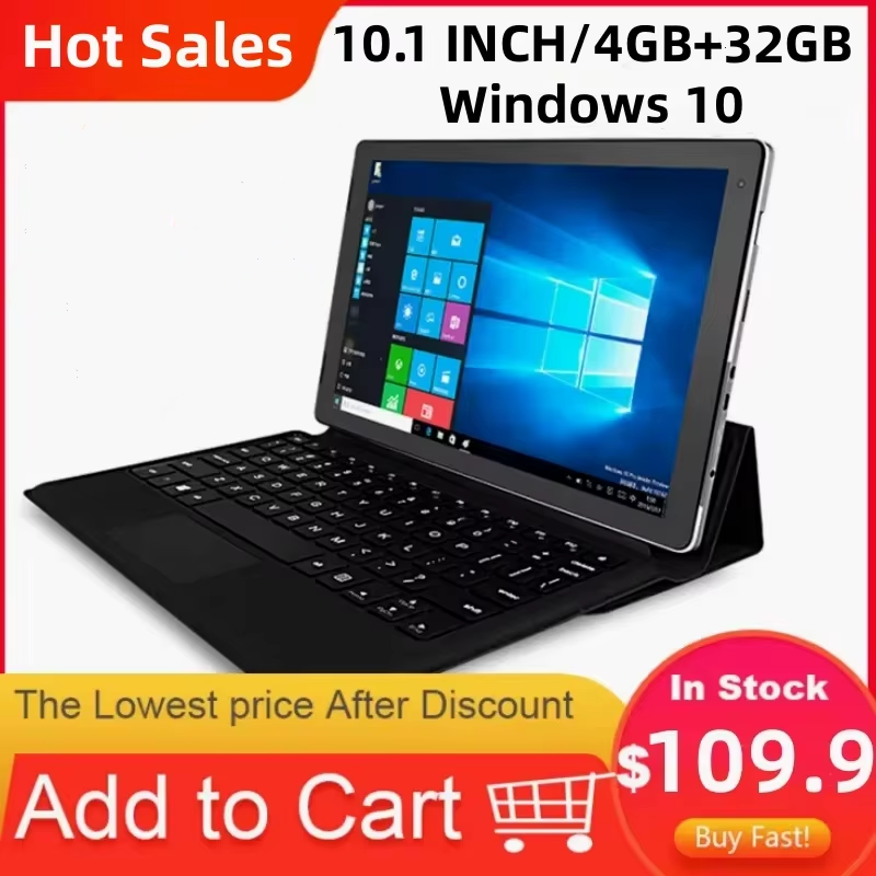 EZPAD7 2-in-1-Tablet 10,1 Zoll 4 GB RAM 32 GB ROM 64 Bit Windows 10 Z8350 1920 x 1200 IPS 4-Kerne Dual-Camear HDMI-kompatibles USB 3.0