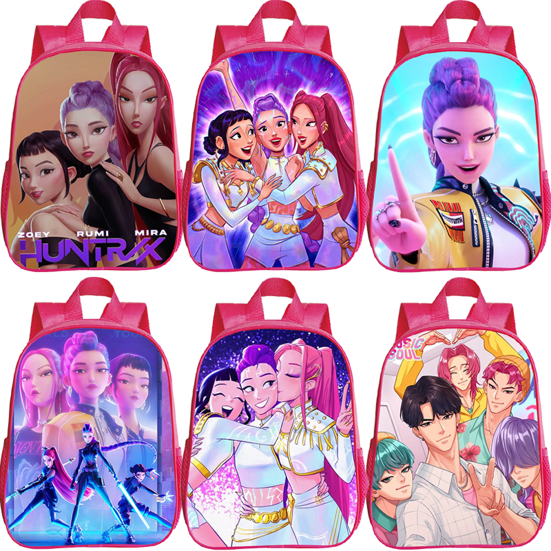 Mochila Kpop Demon Hunters para niñas, mochila para guardería, nueva película 2021, mochilas escolares para niños, mochilas ortopédicas para niños de 3 a 6 años