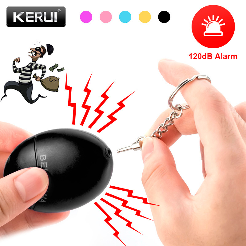 KERUI Alarm osobisty dla kobiet Defensa osobisty Alarm osobisty 120db samoobrona osobisty brelok alarmowy dla dzieci dziewczyny w podeszłym wieku