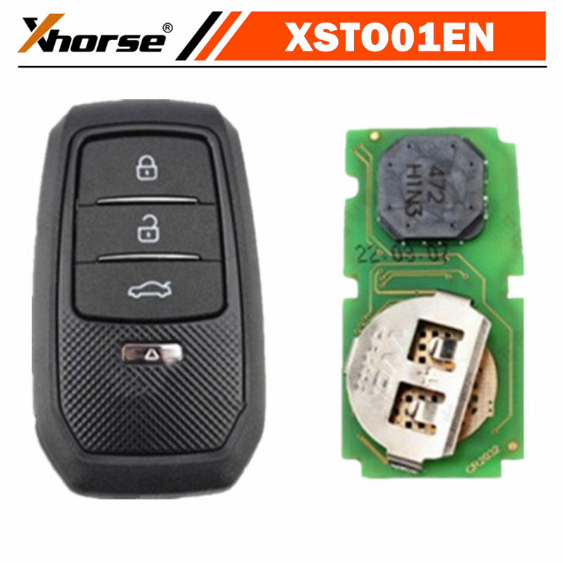 Xhorse – clé intelligente XSTO01EN TOY.T pour Toyota XM38, avec coque de clé, Support 4D 8A 4A, 1 pièce/lot