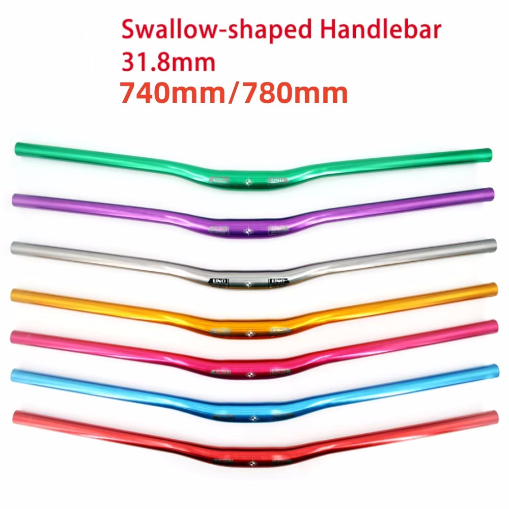 Guidon vtt pour VTT 31.8mm Table de vélo vtt pour barre de poignée de vélo 740/780mm pièces de guidon d'hirondelle colorées