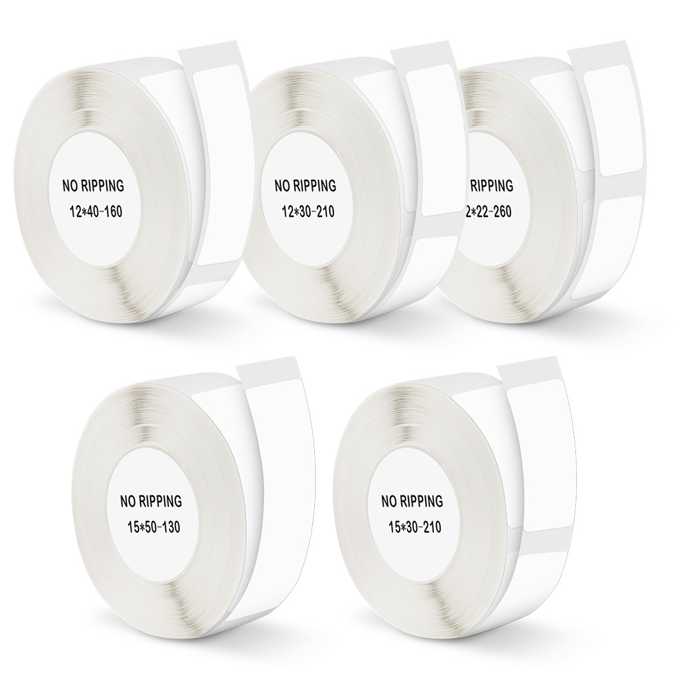Niimbot D11 D110 D101 Label Sticker 12*40mm 15*30mm 15*50mm White Adhesive Thermal Paper Roll Niimbot Labels for Niimbot Printer