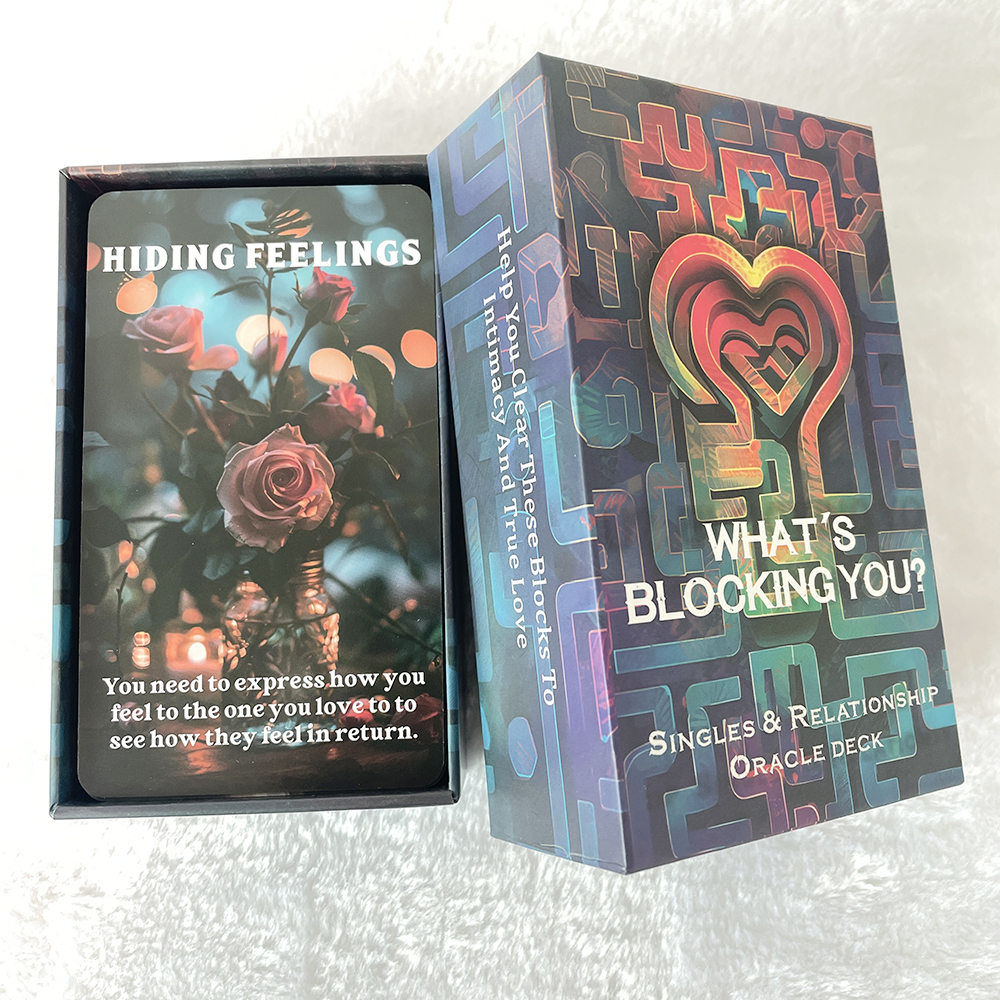 Singles and Relationship Oracle Cards, True Love Tarot Deck, Fortune Telling Toys, Clarity Cards, 12x7cm, 80-Cards