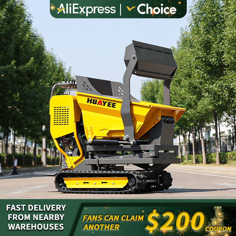 Pente de montanha usa 500kg mini dumper de esteira personalizado de alta qualidade entrega rápida mini dumper manuseio de materiais