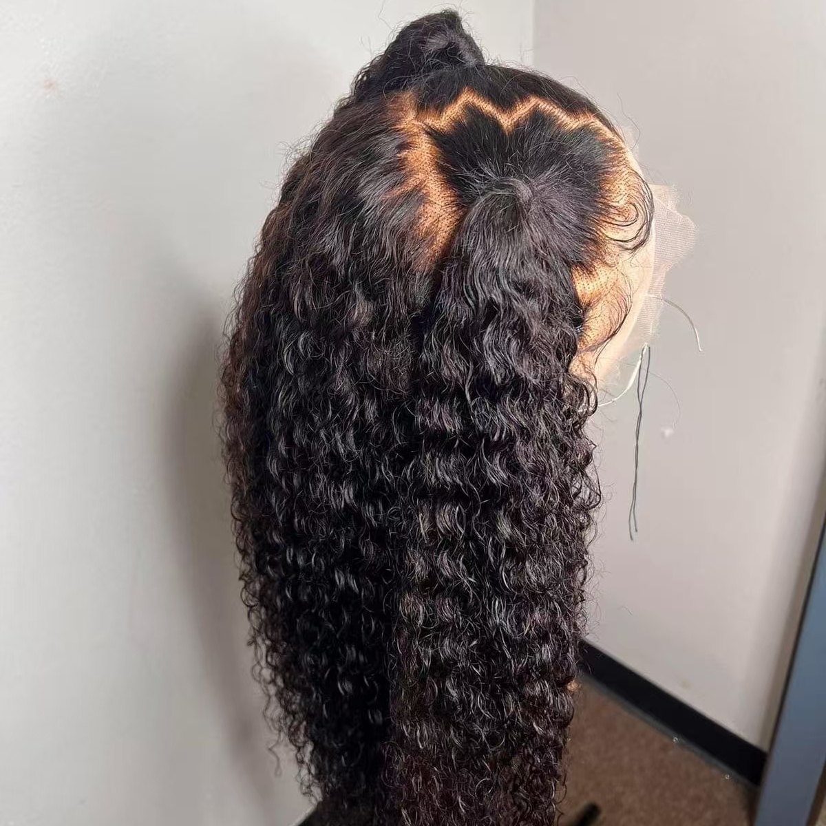250% densité Jerry bouclés vague 13x6 perruques de cheveux humains 13x4 HD Transparent dentelle frontale perruques de cheveux humains brésilien 40 pouces pour les femmes
