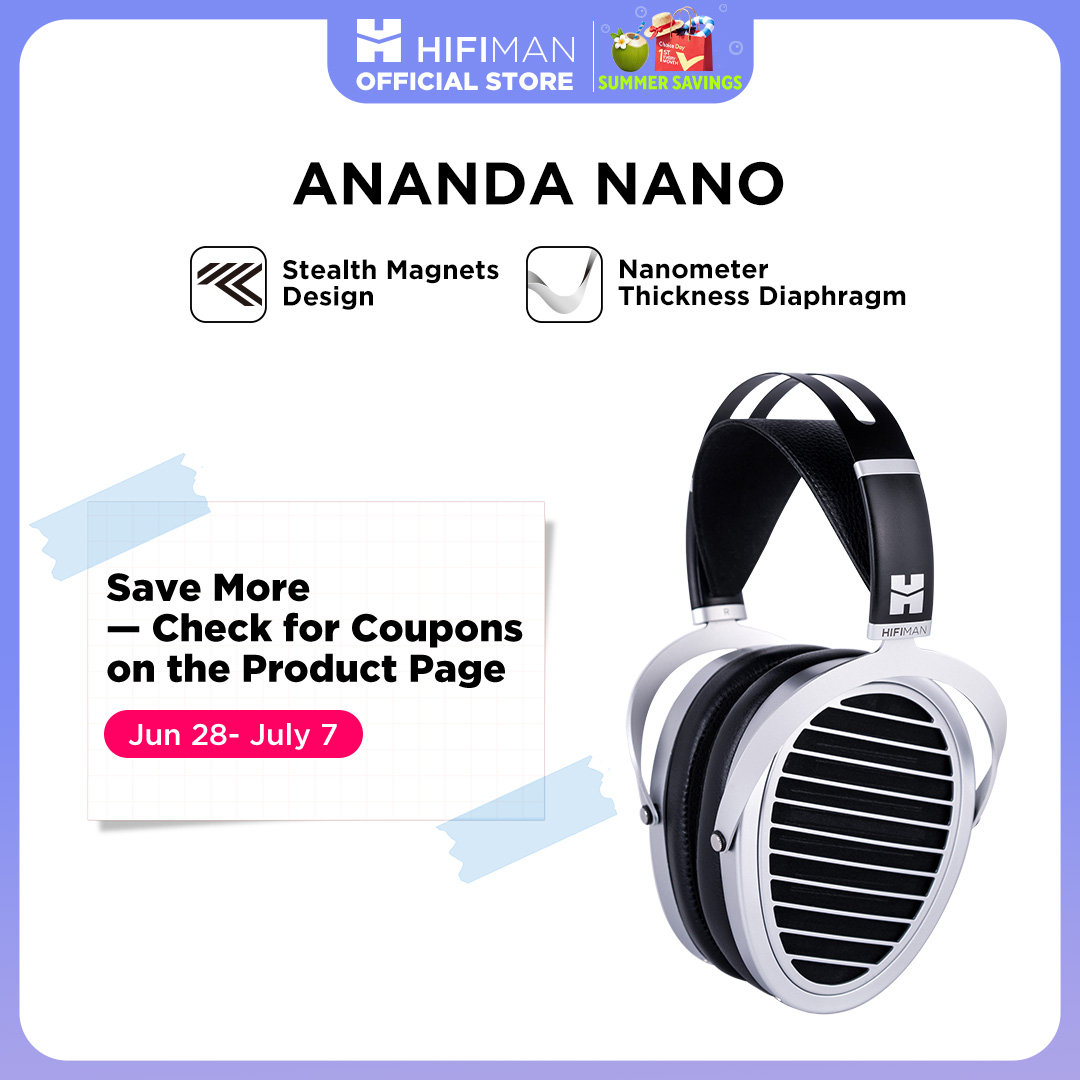 HIFIMAN ANANDA NANO Casque Communautés aire Magnétique Hi-Fi avec DiaphLeurs me Épais Nanométrique