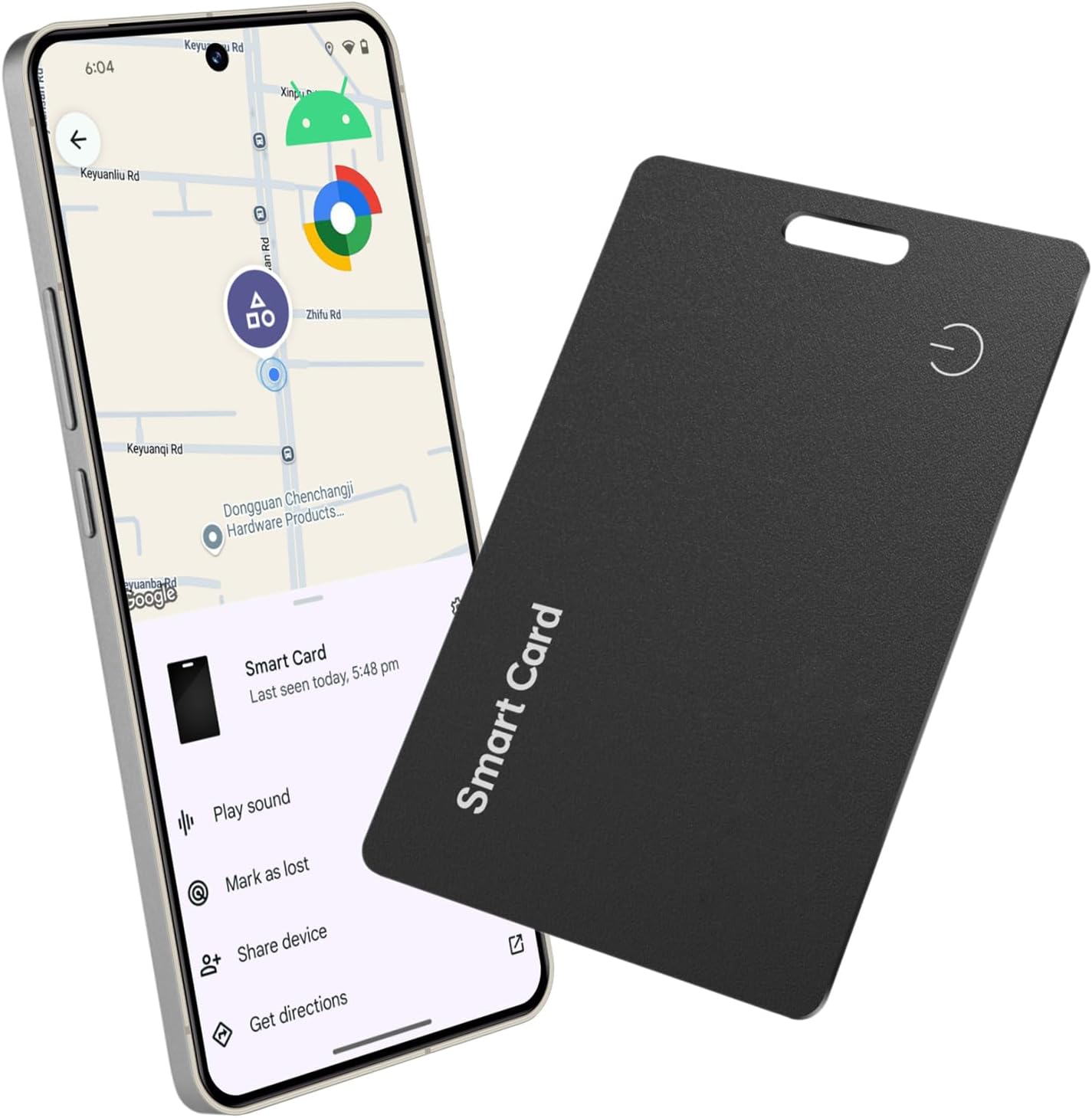 Cartão de rastreador de carteira lim para Android - Ultra fino Bluetooth Smart Tag sem fio recarregável para carteira e bagagem anti-esquerda