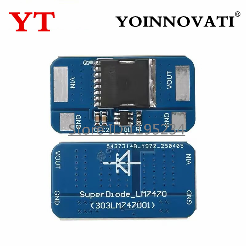 5-30V 10A LM74700 Ideal Diode Module Backflow Prevention Ideal Diode Rectifier 0.05V Ultra-low Voltage Drop