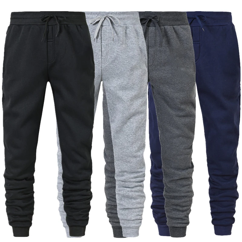 Pantalones deportivos informales de moda para otoño e invierno para hombre, pantalones deportivos para gimnasio, pantalones de chándal para correr, pantalones largos para correr y entrenar