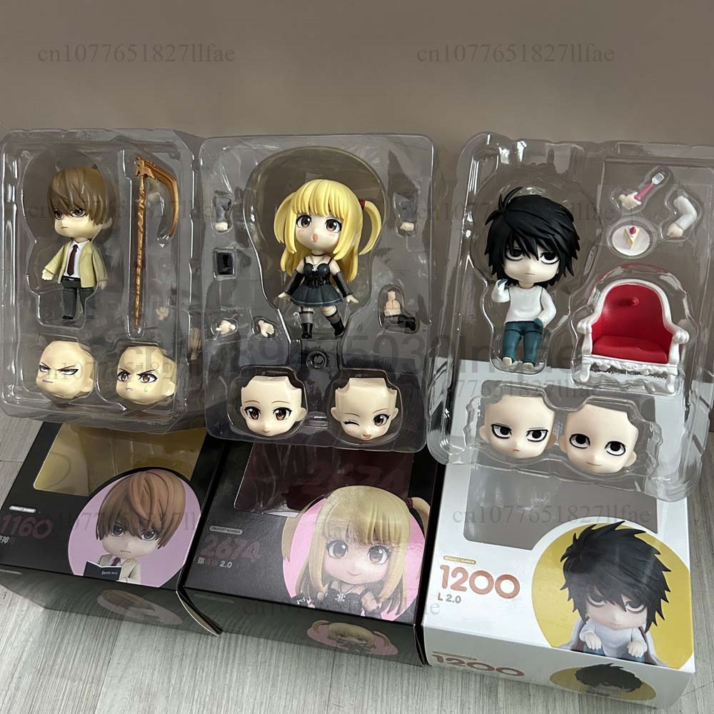 Figur Anime Death Note 1200 L Lawliet 1160 Yagami Light 2674 Misa Amane Action Figure PVC Koleksi Model Mainan Hadiah Natal