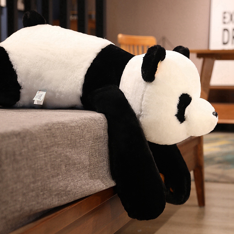 Jouets en peluche Panda géant 60cm-120cm, oreiller de sommeil doux, ours Animal de dessin animé, poupée classique pour enfants, cadeaux d'anniversaire et de noël