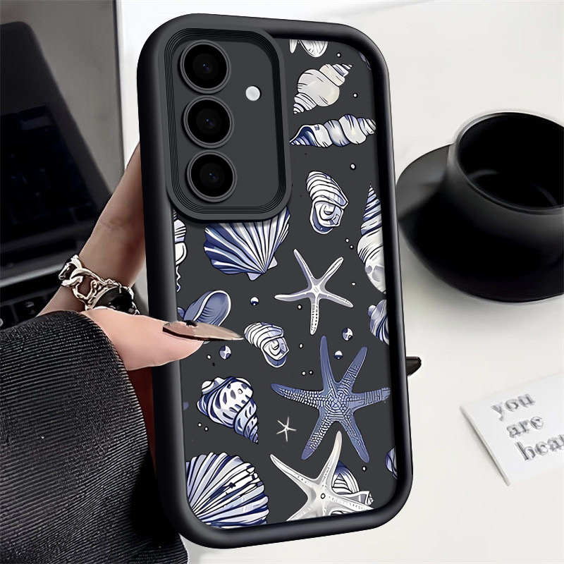 Cover per Telefono in TPU con Motivo a Stella Marina per Samsung Galaxy A57 A56 A17 A16 A37 A36 A26 A55 A15 A35 A25 5G S26 S23 Ultra S24 S25 FE