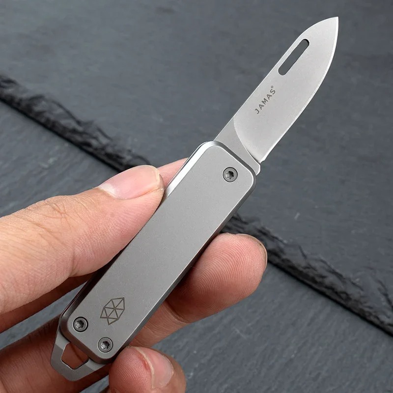 Falten scharfe Outdoor multifunktion ale Edelstahl Mini Home Messer tragbare Schlüssel bund Obst messer offene Box tragbar
