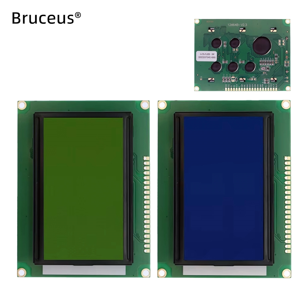 Pantalla azul con retroiluminación ST7920, 12864 LCD, 5V, 128x64 puntos, módulo paralelo