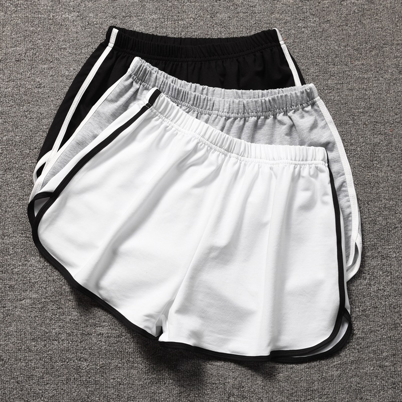 Mulheres listrado shorts casuais coreano harajuku solto todos os jogos shorts esportivos verão moda simples yoga fino mini shorts feminino