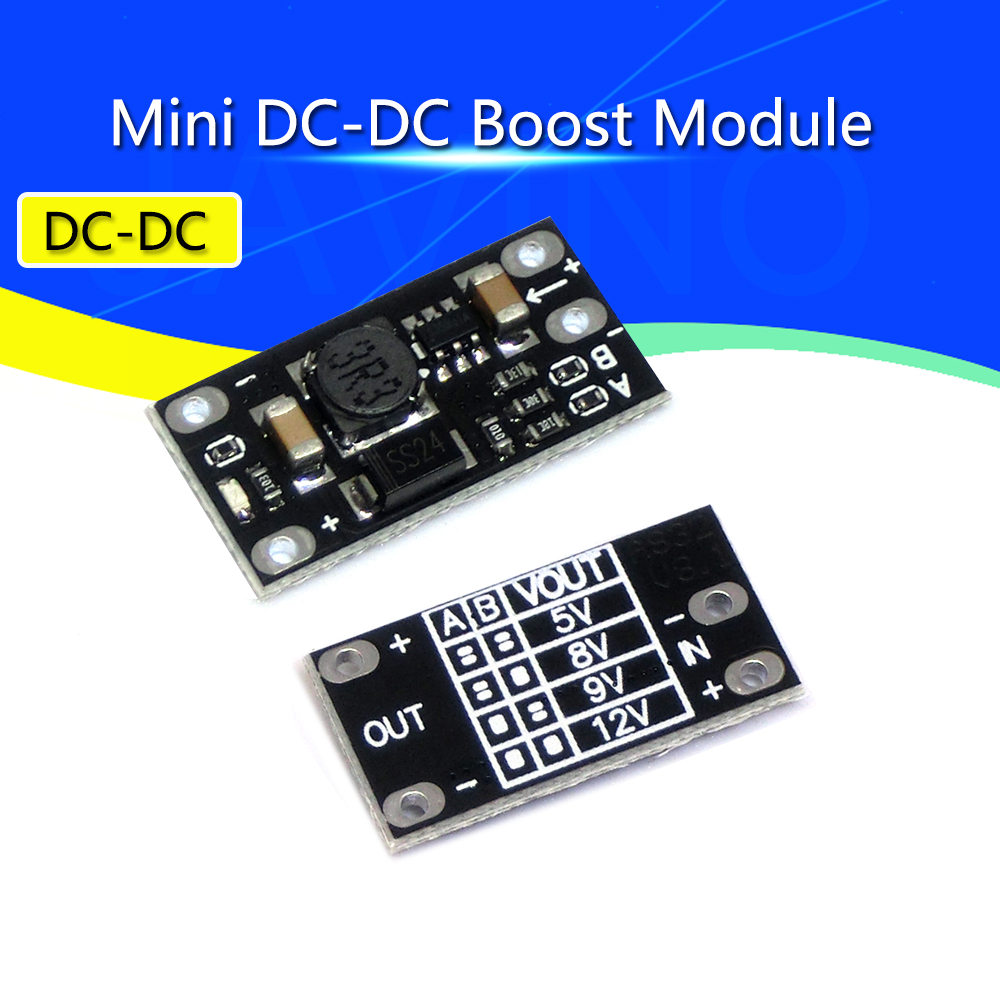 1/10/20Pcs Mini DC-DC Boost Step Up Converter 3V 3.3V 3.7V 5V 9V ถึง 12V แรงดันไฟฟ้าโมดูลบอร์ด PCB สามารถชุด 5V/ 8V/ 9V