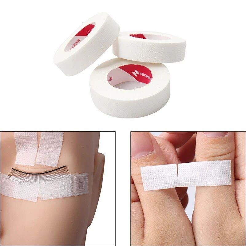 Fita médica respirável fácil de rasgar/papel de seda branco sob remendos fornecimento de extensão de cílios fita de extensão de cílios