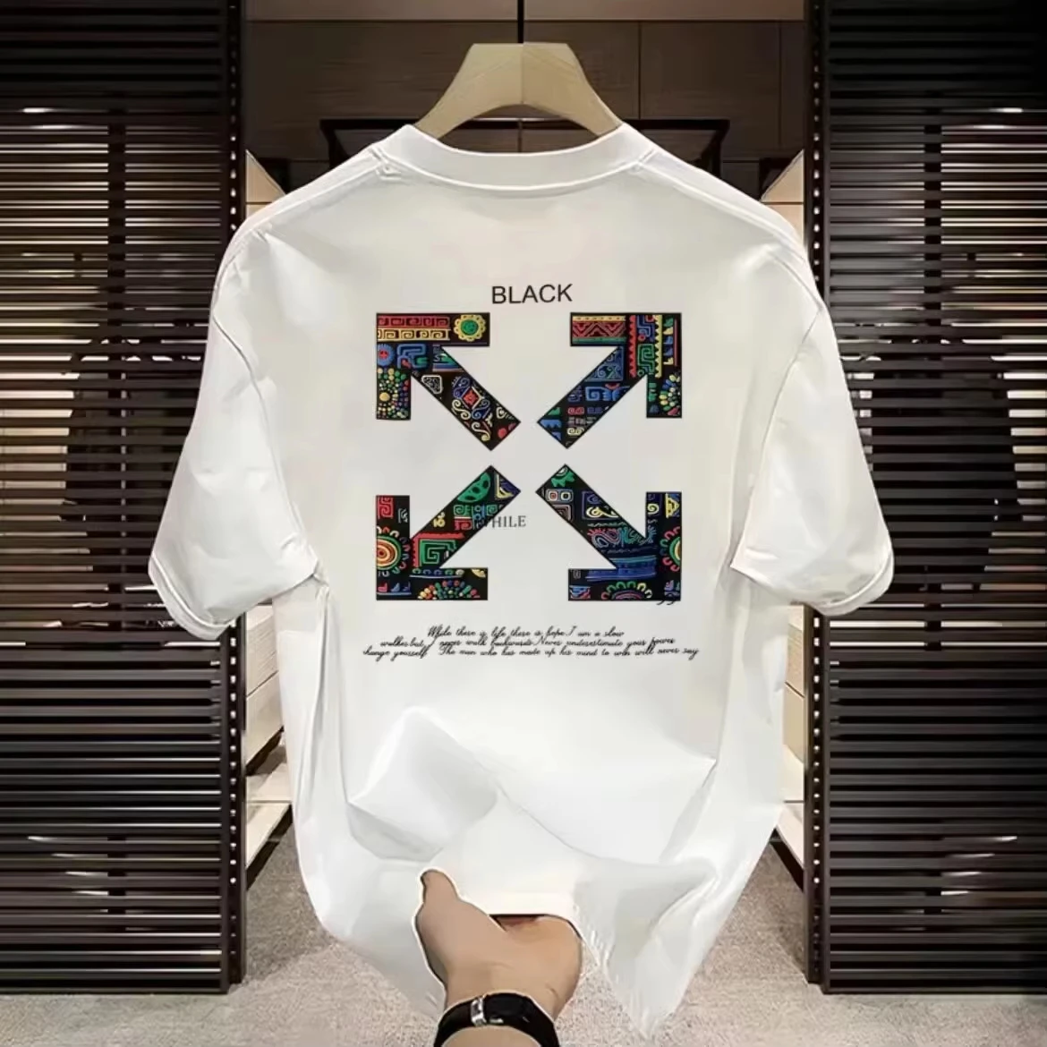 Camisetas Unissex de Alta Qualidade com Estampa Floral - Lançamento 2026, Estilo Urbano, Caimento Solto, 100% Algodão, Manga Curta