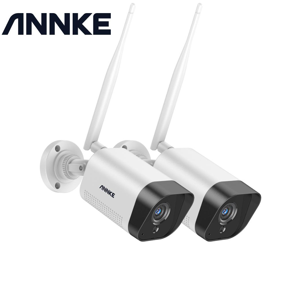 Annke 2/4Pcs Fhd 3mp Ip H.265 Videocamera Bewakingssysteem Weerbestendige Camera 'S 100ft Nachtzicht Met Smart Ir P 2P Voor Nvr