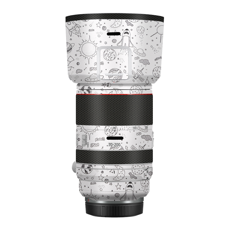 Autocollant d'objectif pour canon RF 70 200 f2.8, autocollant de film rond pour IL RF 70-200 F2.8 70 200mm f2 8, peau de couverture ronde