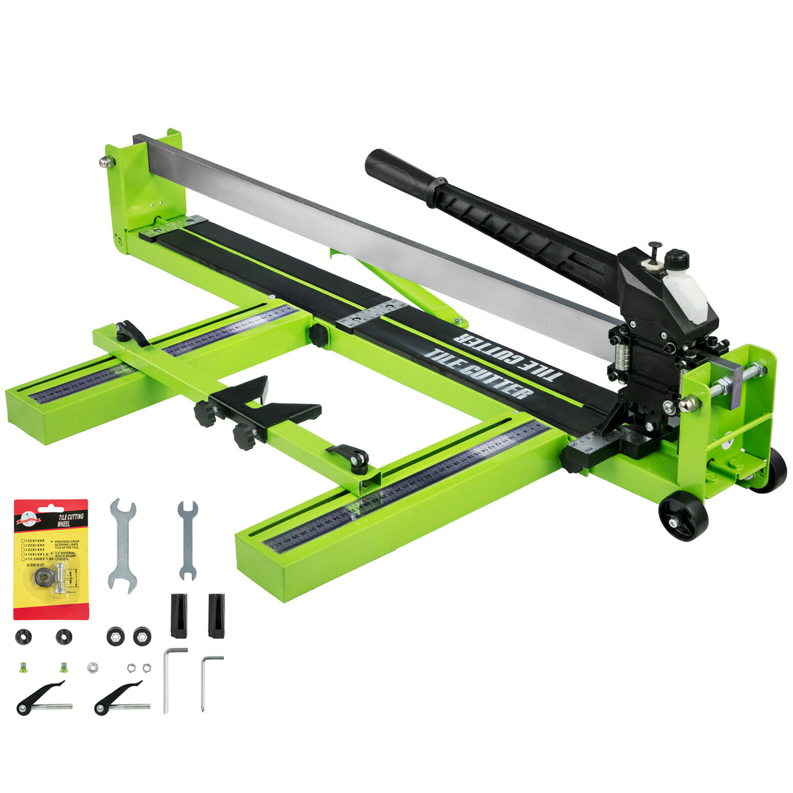 SucceBuy Handmatige tegelsnijder Infraroodlaserpositionering Vloersnijder Duwmes Professioneel handgereedschap voor het snijden van porselein