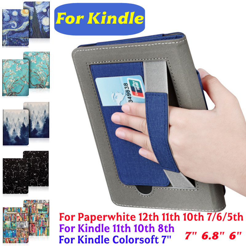 Чехол-подставка с магнитом для Kindle Paperwhite 6/7th 8th 10th 11th 12th 2024 Colorsoft Signature Edition Oasis 9/10th EBook Smart Cover