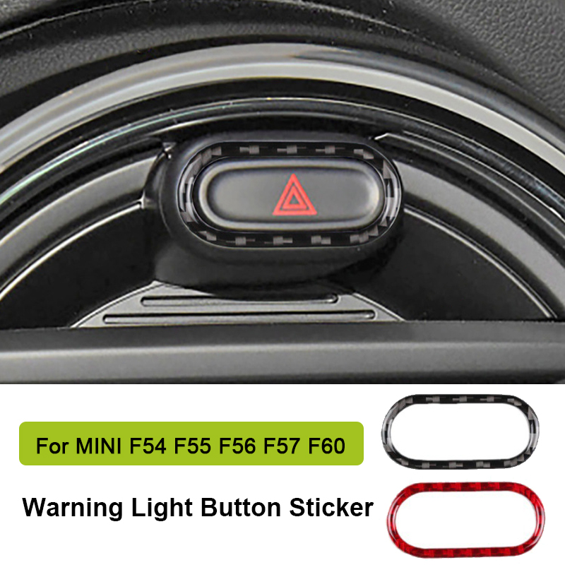 Autocollants de garniture de bouton de commutateur de lumière d'iode, décor intérieur, style de voiture, MINI Cooper, JCW, F54, F55, F56, F57, F60, Countryman, Wlman