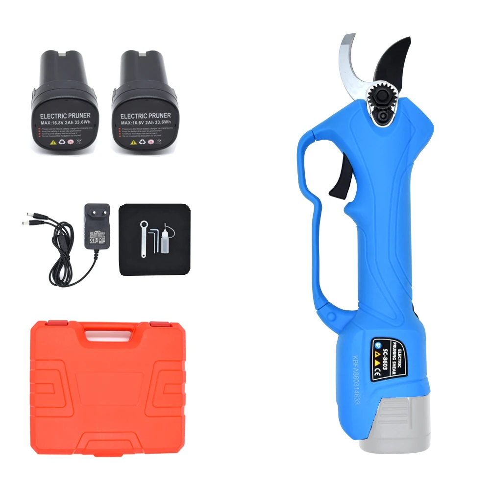 16.8V Draadloze Snoeischaar Lithium-Ion Snoeischaar Efficiënte Elektrische Schaar Bonsai Elektrische Boom Takken Tuingereedschap SC-8603