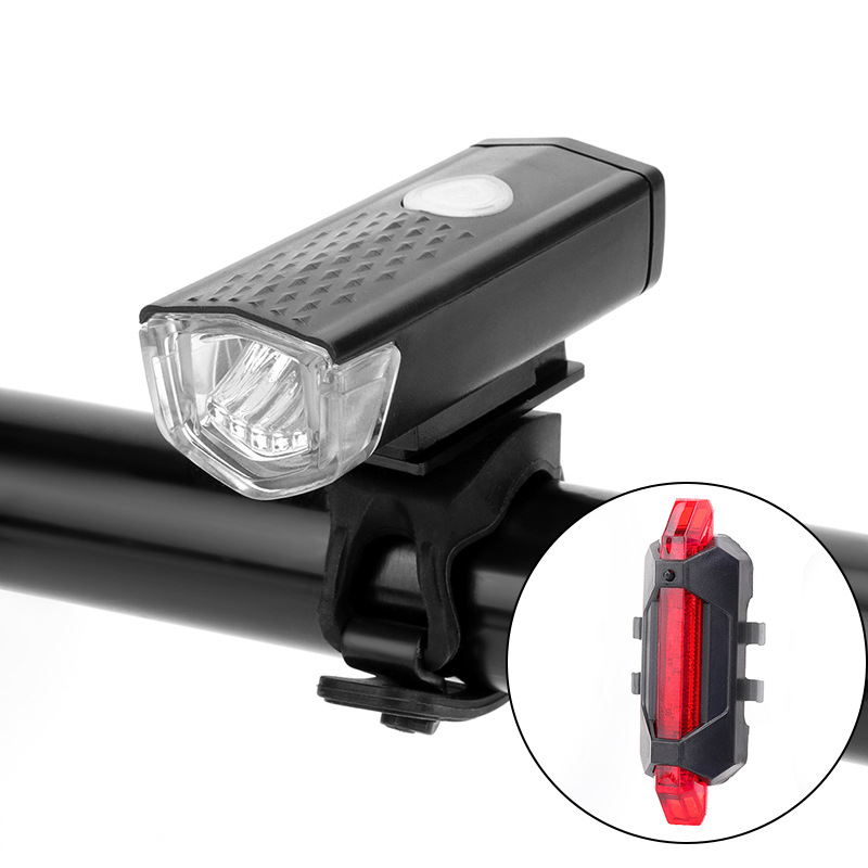 Faróis de bicicleta noite equitação carregamento usb led mountain bike conjunto de luz 2255 luzes da bicicleta