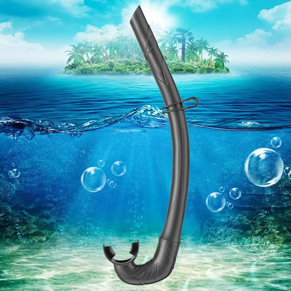 Snorkel macio do mergulho do silicone, portátil, dobrável, fácil-respiração, molhado, mergulhador, equipamento de mergulho, Freediving, Spearfishing, natação