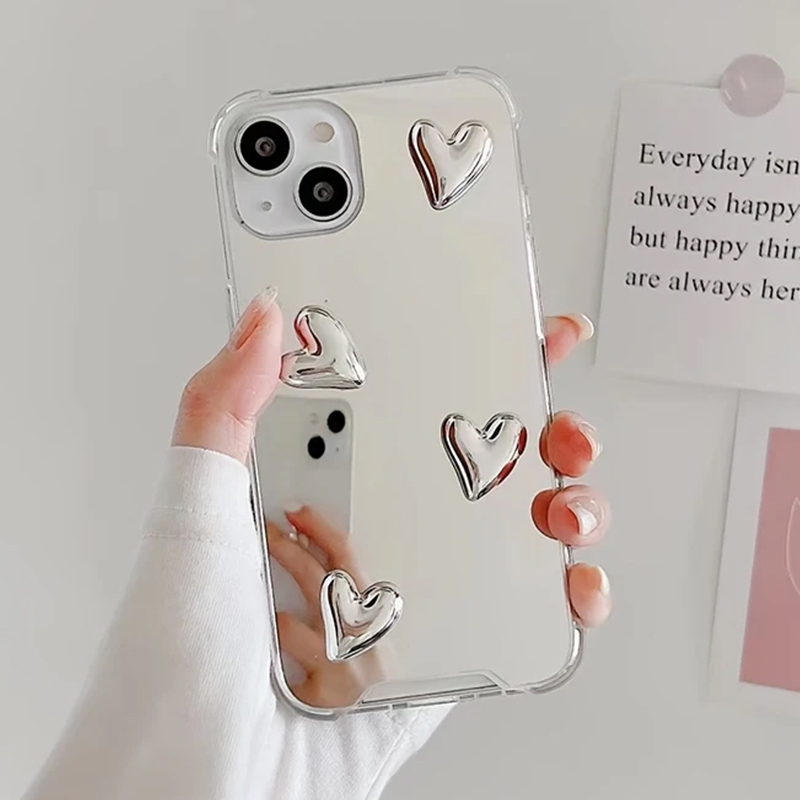 Coque en silicone souple de Style coréen, étui miroir argenté pour Samsung Galaxy S25 S23 S22 Ultra Plus S24 FE A56 A36 A16 A06