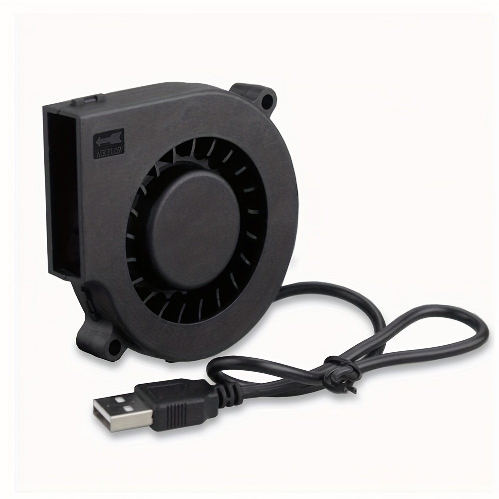 75 ミリメートル USB ファン冷却ターボブロワーブラシレス 3D プリンタ 5015 7515 7525 7535 押出機 DC クーラー電源インバーターエアポンプ PC CPU