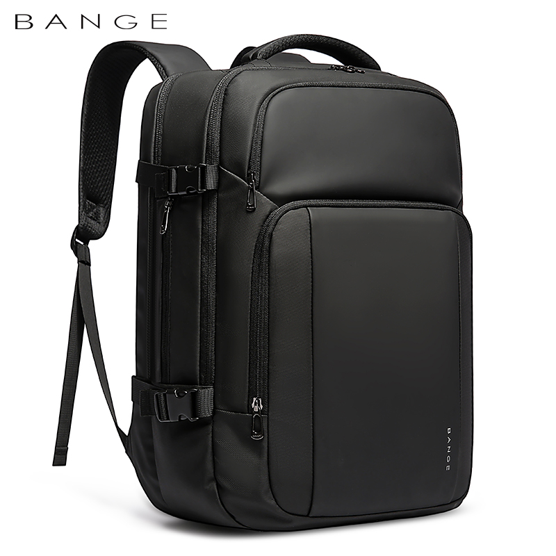 BANGE 新デザイン大容量オックスフォード男性 15.6 インチのラップトップバックパックソフトバックビジネス防水バックパック USB 充電付き