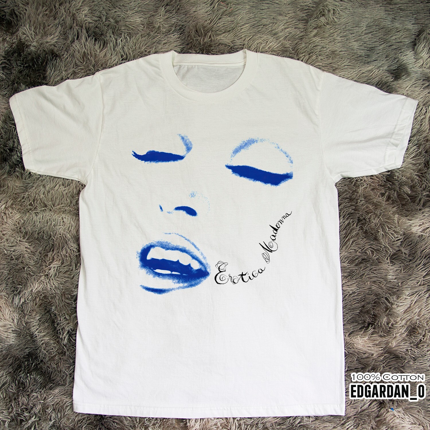 Madonna - Camiseta unissex branca de algodão pesado do álbum erótico tamanho S-5XL