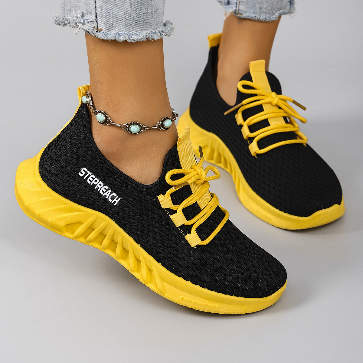 Damskie letnie oddychające płaskie buty z siateczki, buty damskie, codzienne trampki, bezpłatna wysyłka