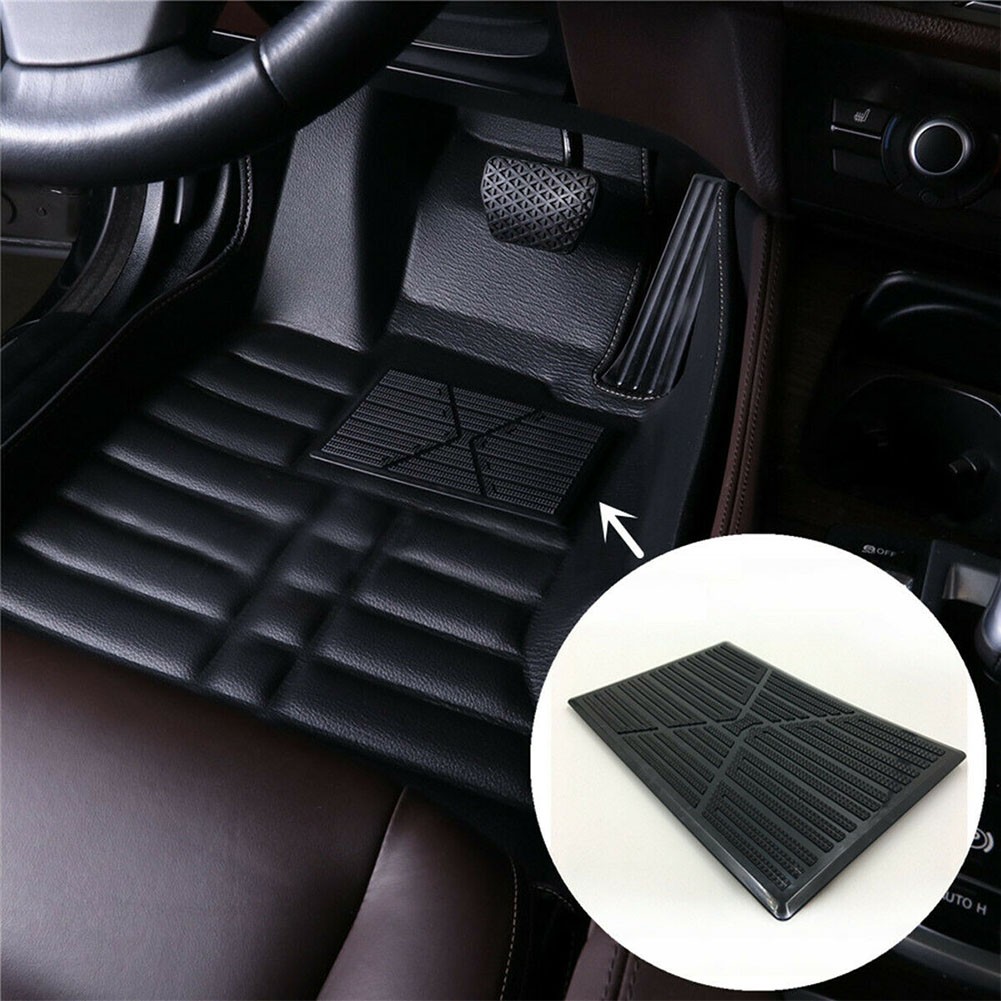 Universele Auto Tapijt Plaat Vloer Pad Hak Voet Mat Pedaal Patch Cover Zwart PVC Waterdicht Anti-Slip Pad Auto Accessoires