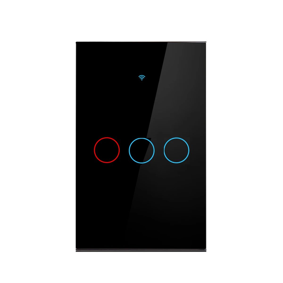 Tuya US WiFi interruptor de pared inteligente RF433 1/2/3 Gang sin cable neutro Sensor táctil interruptores de luz LED hogar inteligente Alexa Google Home