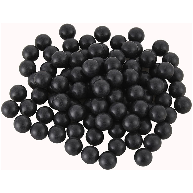 100 colpi di nylon massiccio 50 Cal. Munizioni Paintballs per Tr50 riutilizzabili. Progetti in plastica dura calibro 50 per l'autodifesa