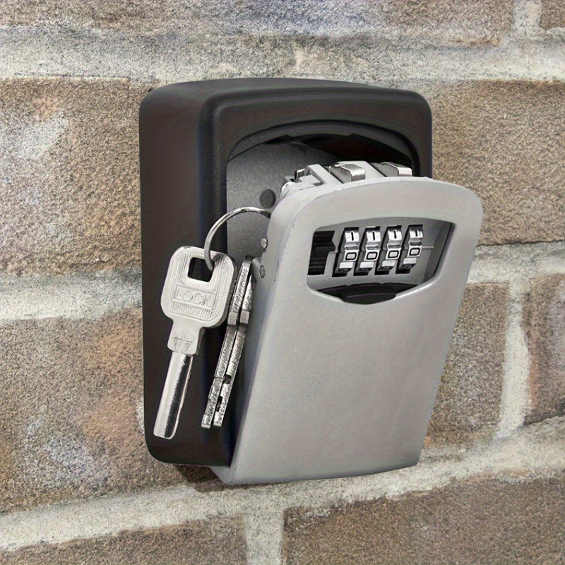 Bnation – coffre-fort à clé ultra sécurisé à rabat, boîte de rangement de clés en métal et plastique avec cadran combiné, coffre-fort à clé avec verrouillage par mot de passe, 1 pièce