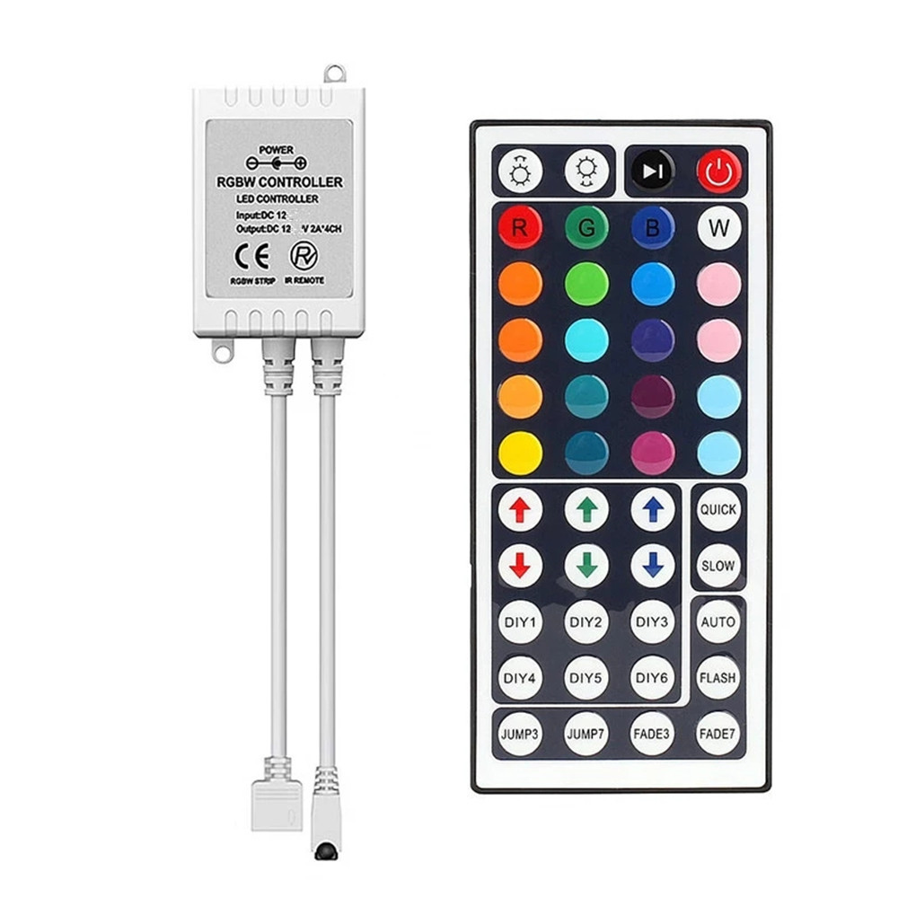 Led RGB Điều Khiển Với 44 Phím Điều Khiển Từ Xa IR Điều Khiển Đèn Led Cho 3528 5050 RGB Led Dải Băng Chiếu Sáng DC12V 6A