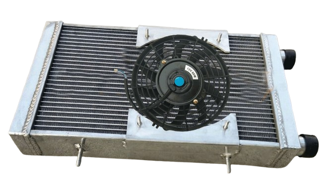 3ROW Aluminum radiator+Shroud+Fan FOR LOTUS EUROPA COUPE S1 1.5/1.6L 1966 1967 1968 1969 1970 1971 1972 1973 1974 1975 1976 MT