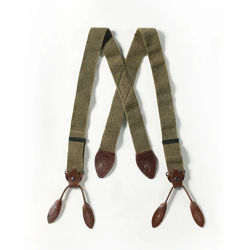 Red Tornado Herren-Hosenträger mit X-Back-Clips, verstellbare elastische Hosenträger im Vintage-Stil