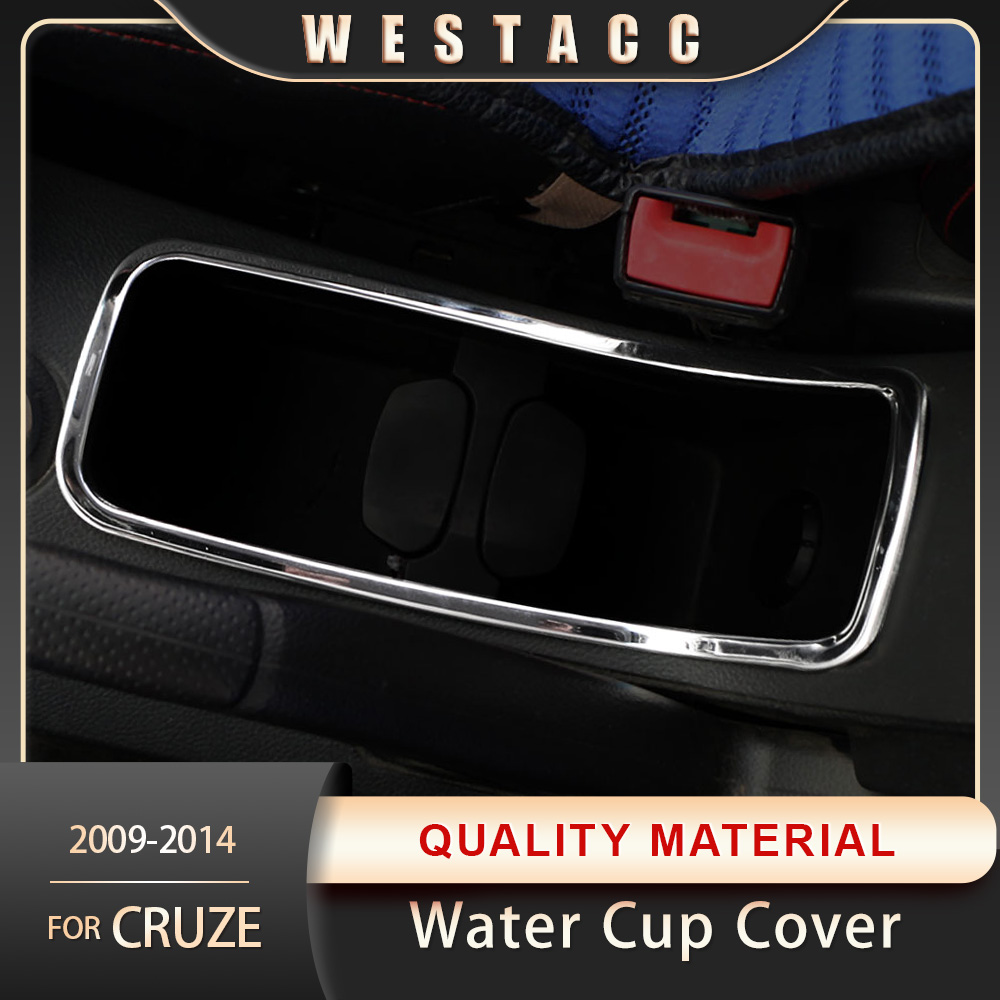 Auto Console Water Cup Frame voor Chevrolet Cruze Sedan Hatchback 2009-2015 Sticker Decoratie Trim Interieur Accessoires