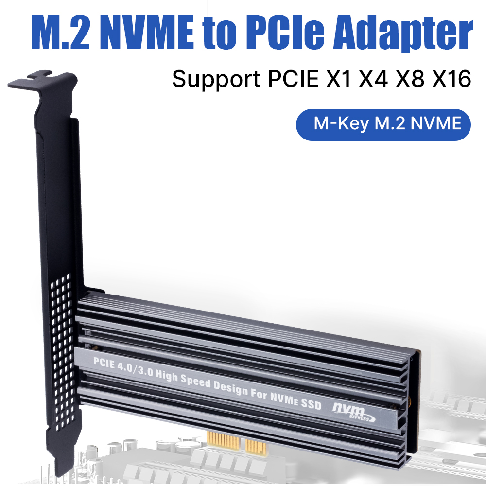 Adaptador M.2 NVME para PCIE 4.0 X1, conversor de interface para SSD 2230/2242/2260/2280, placa de expansão de transferência de alta velocidade para desktop
