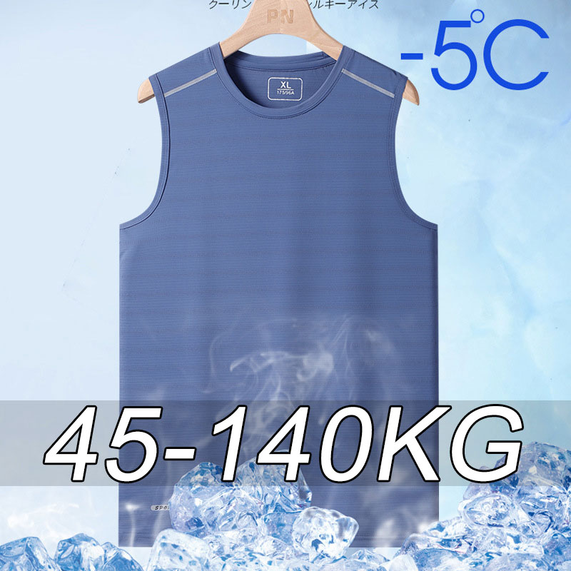 Plus Size Męskie Tank Topy Quick Dry 7XL 8XL Letnia kamizelka sportowa Okrągły dekolt Koszulki bez rękawów Oversize Kamizelka do biegania Fitness 45-140kg