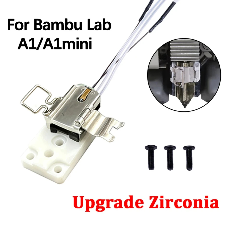 Conjunto de Calentamiento Mejorado para Hotend Bambu Lab A1/A1mini, Resistencia a Altas Temperaturas, para Bambu Lab A1 Mini, Accesorios Bambulab