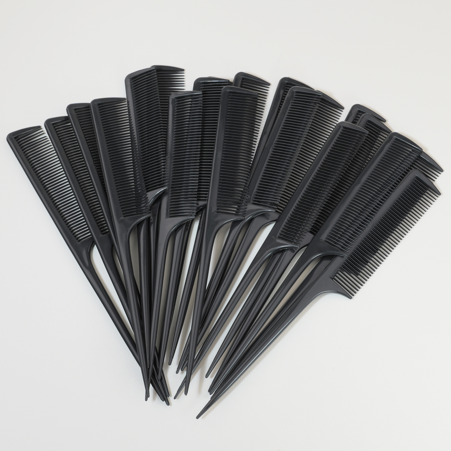 20 professional pointed tail hair combs, anti-static hair dye brushes, hair styling combs,Special for real hair wigs